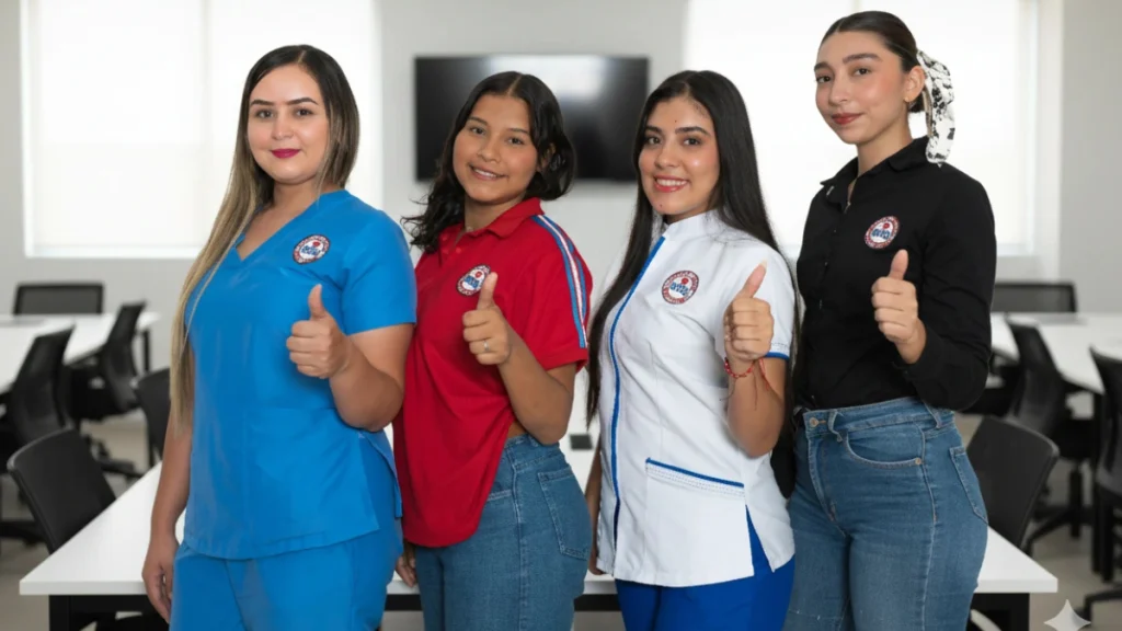 Estudiantes del Instituto Técnico IMTEL en formación técnica laboral en Colombia