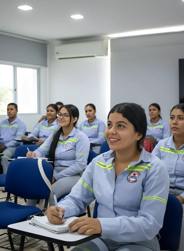 Estudiantes en formación técnica en el Instituto Técnico IMTEL